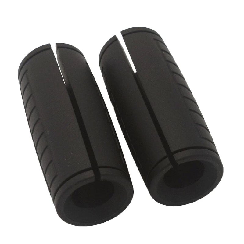 yuhqc Weight Bar Grips Fit Standard Barbell, Dumbell Handles, Thick Bar Training Adapter for Weightlifting & Cable Attachments Fitness Training Rope Grips for Body Arm Forearm Builder Strength(Black) - Image 1
